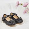 imageOtter MOMO ToddlerLittle Girls Mary Jane Ballerina Flats Size 13 Shoes Slipon School Party Dress ShoesD701black