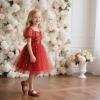 imageOtter MOMO ToddlerLittle Girls Mary Jane Ballerina Flats Size 13 Shoes Slipon School Party Dress ShoesD701red