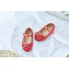imageOtter MOMO ToddlerLittle Girls Mary Jane Ballerina Flats Size 13 Shoes Slipon School Party Dress ShoesD701red