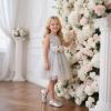 imageOtter MOMO ToddlerLittle Girls Mary Jane Ballerina Flats Size 13 Shoes Slipon School Party Dress ShoesD701silver