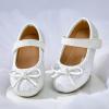 imageOtter MOMO ToddlerLittle Girls Mary Jane Ballerina Flats Size 13 Shoes Slipon School Party Dress ShoesD701white
