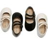 imageOtter MOMO ToddlerLittle Girls Mary Jane Ballerina Flats Size 13 Shoes Slipon School Party Dress ShoesD706white