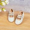 imageOtter MOMO ToddlerLittle Girls Mary Jane Ballerina Flats Size 13 Shoes Slipon School Party Dress ShoesD706white