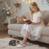 imageOtter MOMO ToddlerLittle Girls Mary Jane Ballerina Flats Size 13 Shoes Slipon School Party Dress ShoesD716white