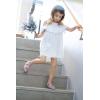 imageOtter MOMO ToddlerLittle Girls Mary Jane Ballerina Flats Size 13 Shoes Slipon School Party Dress ShoesD728purple
