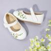 imageOtter MOMO ToddlerLittle Girls Mary Jane Ballerina Flats Size 13 Shoes Slipon School Party Dress ShoesDf11white