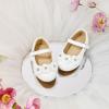 imageOtter MOMO ToddlerLittle Girls Mary Jane Ballerina Flats Size 13 Shoes Slipon School Party Dress ShoesDf14white