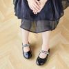 imageOtter MOMO ToddlerLittle Girls Mary Jane Ballerina Flats Size 13 Shoes Slipon School Party Dress ShoesDf15black