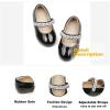 imageOtter MOMO ToddlerLittle Girls Mary Jane Ballerina Flats Size 13 Shoes Slipon School Party Dress ShoesDf15black