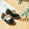 imageOtter MOMO ToddlerLittle Girls Mary Jane Ballerina Flats Size 13 Shoes Slipon School Party Dress ShoesDf15black