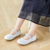 imageOtter MOMO ToddlerLittle Girls Mary Jane Ballerina Flats Size 13 Shoes Slipon School Party Dress ShoesDf15white