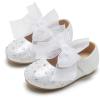 imageOtter MOMO ToddlerLittle Girls Mary Jane Ballerina Flats Size 13 Shoes Slipon School Party Dress ShoesDf16white