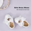 imageOtter MOMO ToddlerLittle Girls Mary Jane Ballerina Flats Size 13 Shoes Slipon School Party Dress ShoesDf16white