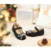imageOtter MOMO ToddlerLittle Girls Mary Jane Ballerina Flats Size 13 Shoes Slipon School Party Dress ShoesDf17black