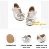 imageOtter MOMO ToddlerLittle Girls Mary Jane Ballerina Flats Size 13 Shoes Slipon School Party Dress ShoesDf17white