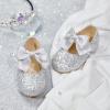 imageOtter MOMO ToddlerLittle Girls Mary Jane Ballerina Flats Size 13 Shoes Slipon School Party Dress ShoesDf18silver