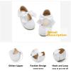 imageOtter MOMO ToddlerLittle Girls Mary Jane Ballerina Flats Size 13 Shoes Slipon School Party Dress ShoesDf18white