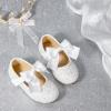 imageOtter MOMO ToddlerLittle Girls Mary Jane Ballerina Flats Size 13 Shoes Slipon School Party Dress ShoesDf18white