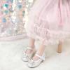 imageOtter MOMO ToddlerLittle Girls Mary Jane Ballerina Flats Size 13 Shoes Slipon School Party Dress ShoesDf31white