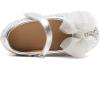 imageOtter MOMO ToddlerLittle Girls Mary Jane Ballerina Flats Size 13 Shoes Slipon School Party Dress ShoesDf716silver