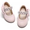 imageOtter MOMO ToddlerLittle Girls Mary Jane Ballerina Flats Size 13 Shoes Slipon School Party Dress ShoesDf13pink