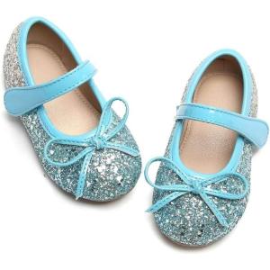 imageOtter MOMO ToddlerLittle Girls Mary Jane Ballerina Flats Size 13 Shoes Slipon School Party Dress ShoesD728green