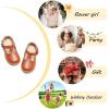 imageOtter MOMO ToddlerLittle Girls Mary Jane Slipon School Uniform Party Dress ShoesD730brown