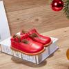 imageOtter MOMO ToddlerLittle Girls Mary Jane Slipon School Uniform Party Dress ShoesD730red