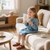 imageOtter MOMO ToddlerLittle Girls Mary Jane Slipon School Uniform Party Dress ShoesD750brown