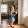 imageOtter MOMO ToddlerLittle Girls Mary Jane Slipon School Uniform Party Dress ShoesD750brown