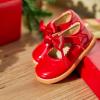 imageOtter MOMO ToddlerLittle Girls Mary Jane Slipon School Uniform Party Dress ShoesD756red