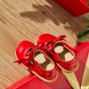 imageOtter MOMO ToddlerLittle Girls Mary Jane Slipon School Uniform Party Dress ShoesD756red