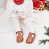 imageOtter MOMO ToddlerLittle Girls Mary Jane Slipon School Uniform Party Dress ShoesD757brown