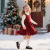 imageOtter MOMO ToddlerLittle Girls Mary Jane Slipon School Uniform Party Dress ShoesD758black