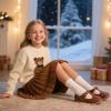 imageOtter MOMO ToddlerLittle Girls Mary Jane Slipon School Uniform Party Dress ShoesD758brown