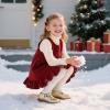 imageOtter MOMO ToddlerLittle Girls Mary Jane Slipon School Uniform Party Dress ShoesD758gold