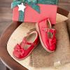imageOtter MOMO ToddlerLittle Girls Mary Jane Slipon School Uniform Party Dress ShoesD760red