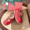 imageOtter MOMO ToddlerLittle Girls Mary Jane Slipon School Uniform Party Dress ShoesD762red