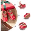 imageOtter MOMO ToddlerLittle Girls Mary Jane Slipon School Uniform Party Dress ShoesD762red