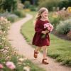 imageOtter MOMO ToddlerLittle Girls Mary Jane Slipon School Uniform Party Dress ShoesD763brown