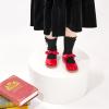 imageOtter MOMO ToddlerLittle Girls Mary Jane Slipon School Uniform Party Dress ShoesD763red