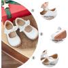 imageOtter MOMO ToddlerLittle Girls Mary Jane Slipon School Uniform Party Dress ShoesD763white