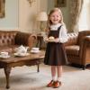 imageOtter MOMO ToddlerLittle Girls Mary Jane Slipon School Uniform Party Dress ShoesD765brown