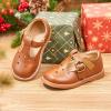 imageOtter MOMO ToddlerLittle Girls Mary Jane Slipon School Uniform Party Dress ShoesDe01brown