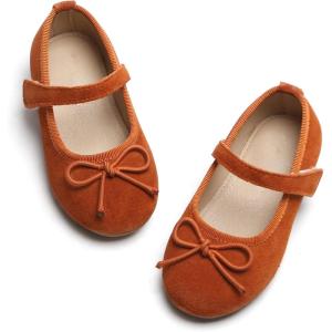 imageOtter MOMO ToddlerLittle Girls Mary Jane Slipon School Uniform Party Dress ShoesBrownd736