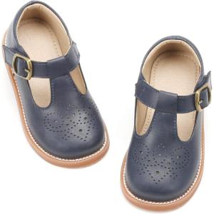 imageOtter MOMO ToddlerLittle Girls Mary Jane Slipon School Uniform Party Dress ShoesD750blue