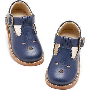 imageOtter MOMO ToddlerLittle Girls Mary Jane Slipon School Uniform Party Dress ShoesD757blue