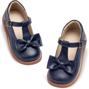 imageOtter MOMO ToddlerLittle Girls Mary Jane Slipon School Uniform Party Dress ShoesD760navy Blue