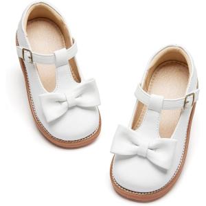 imageOtter MOMO ToddlerLittle Girls Mary Jane Slipon School Uniform Party Dress ShoesD760white