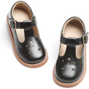 imageOtter MOMO ToddlerLittle Girls Mary Jane Slipon School Uniform Party Dress ShoesDe01black
